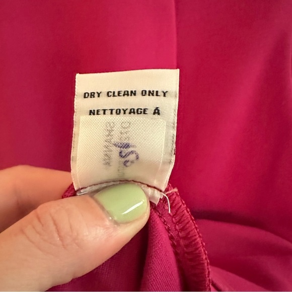 EUC Diane Von Furstenberg Fuchsia Shift Dress Size 10 - Picture 7 of 7
